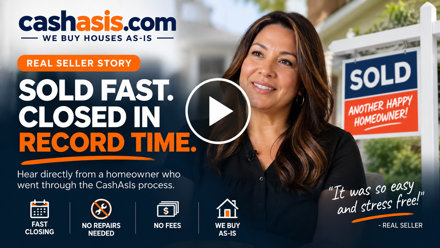 CashAsIs real seller story — sold fast and closed in record time