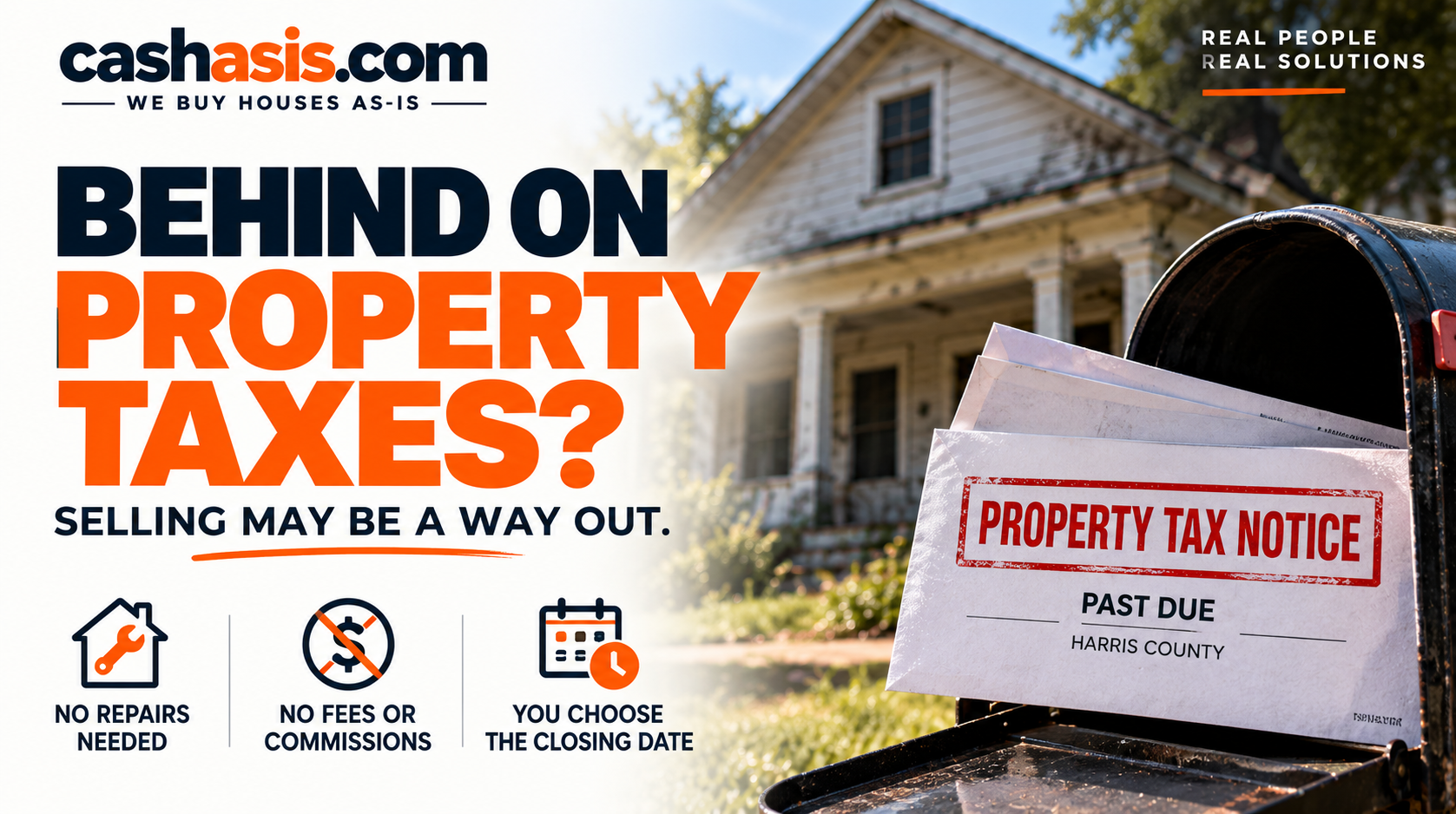 Behind on property taxes — selling may be a way out