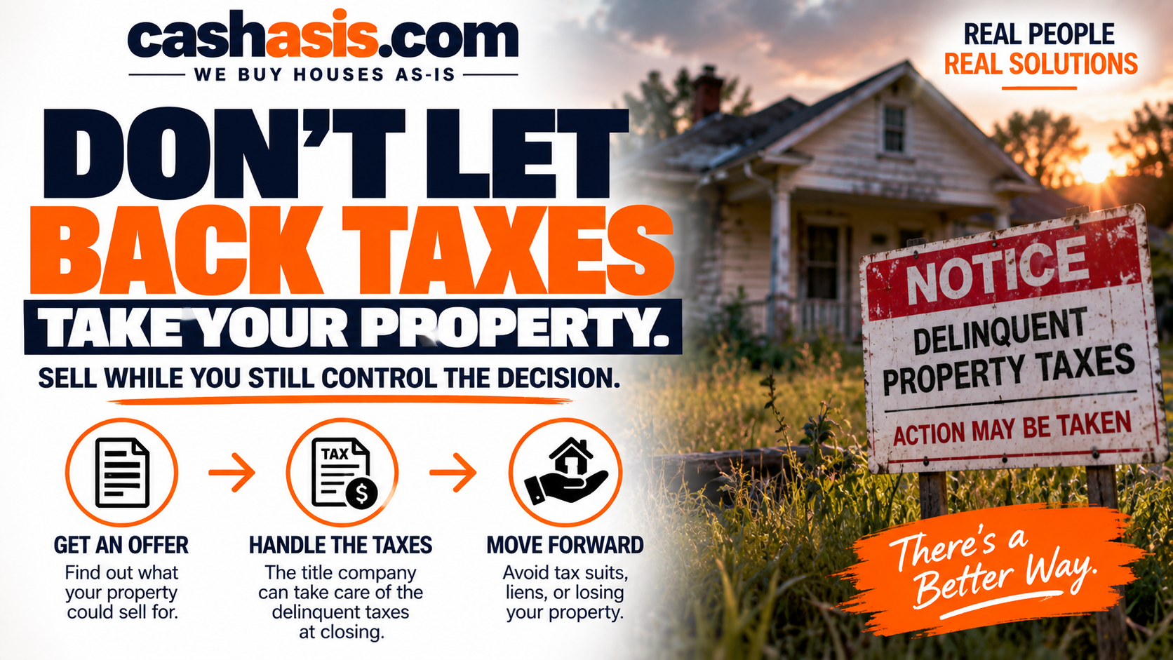 Don't let back taxes take your property — sell while you still control the decision
