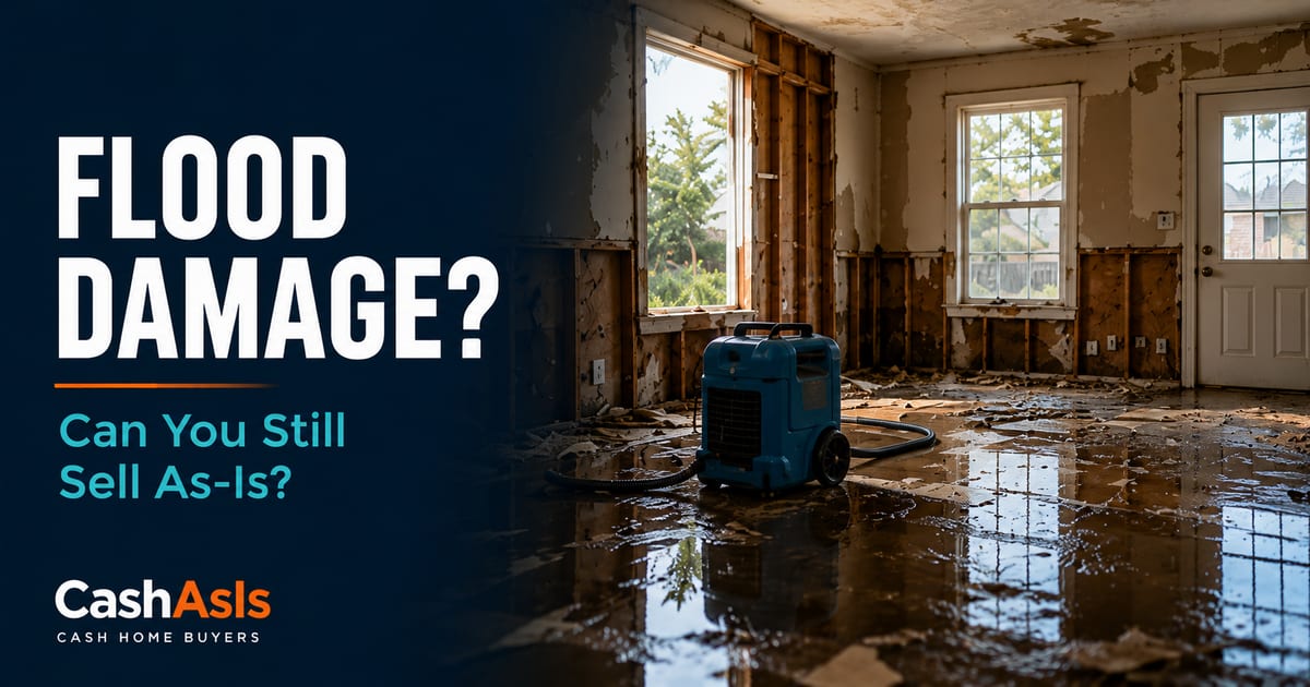Selling a flood-damaged house in Houston as-is for cash, with the required Texas flood disclosure