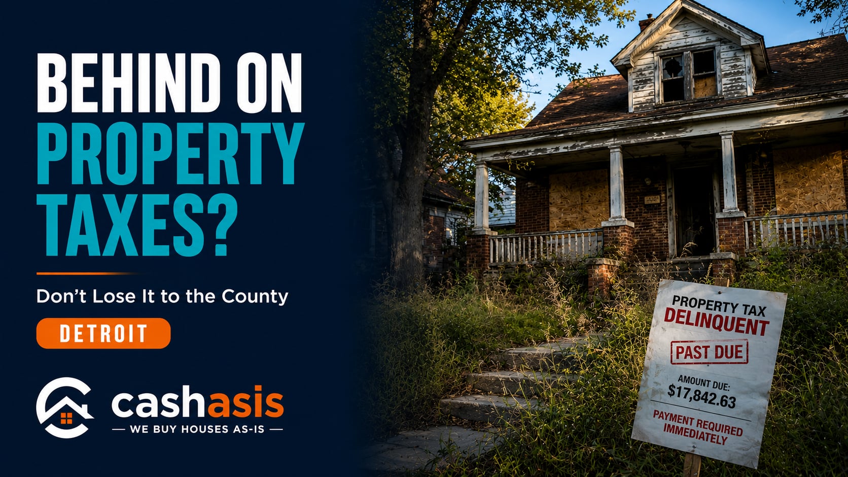 Selling a Detroit house when you're behind on Wayne County property taxes