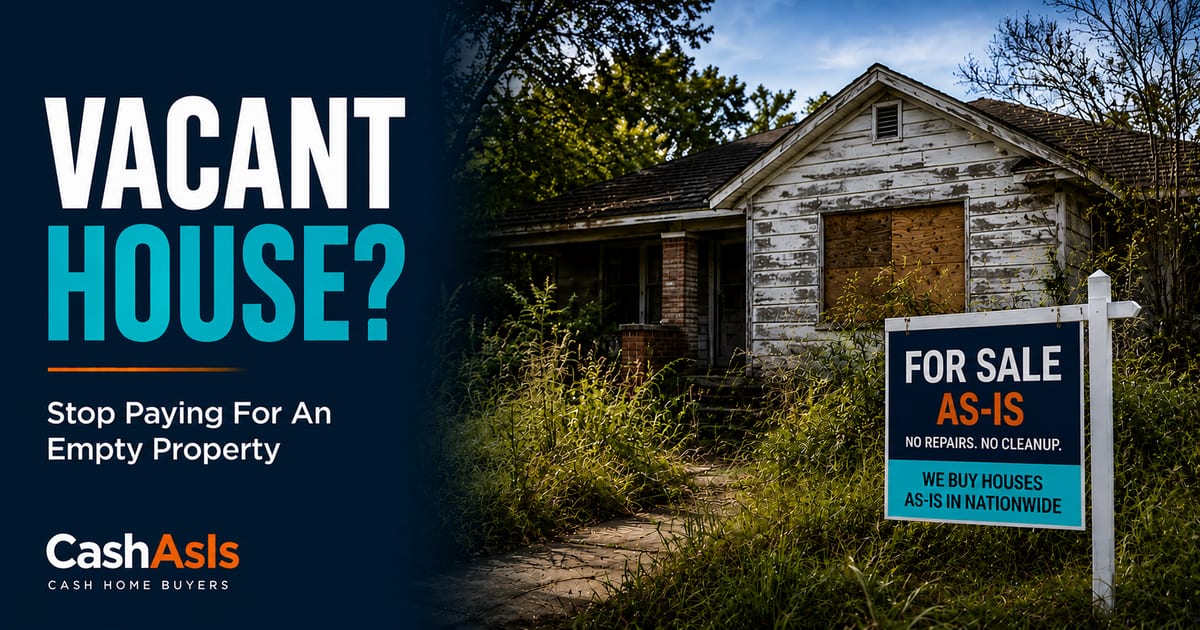 Selling a vacant or abandoned house in Houston as-is for cash