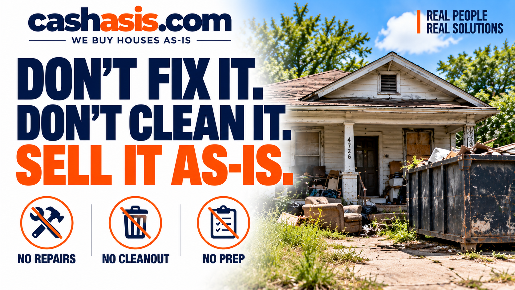 Don't fix it, don't clean it, sell it as-is — CashAsIs