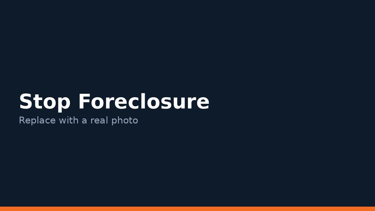 Houston home owner reviewing foreclosure options
