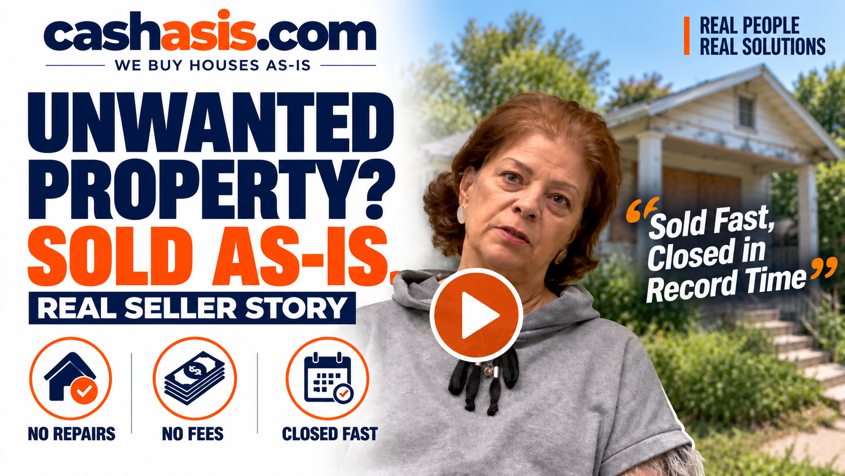 Unwanted property sold as-is — real CashAsIs seller story